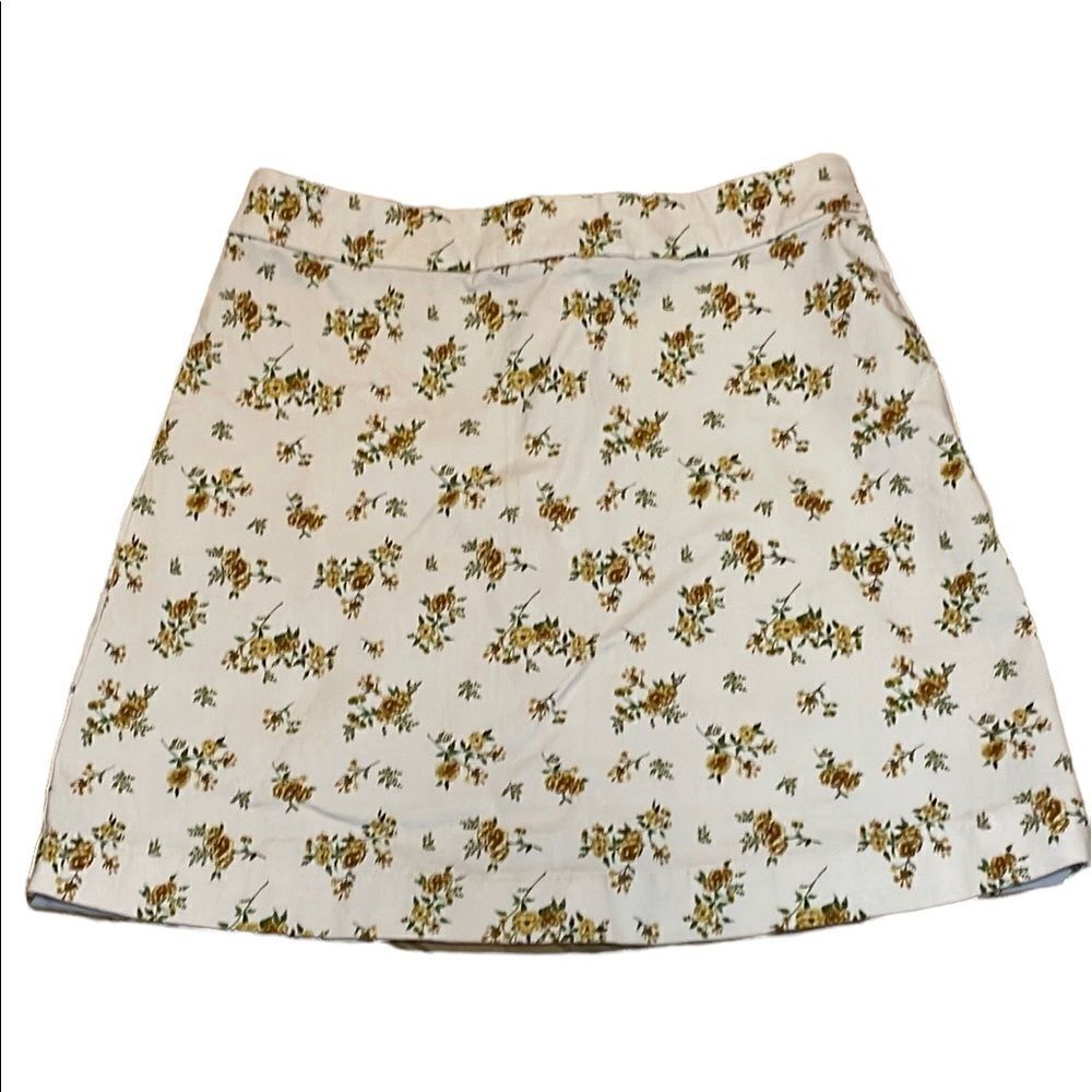 Calico Stretch Mini Skirt, Forever 21, Medium